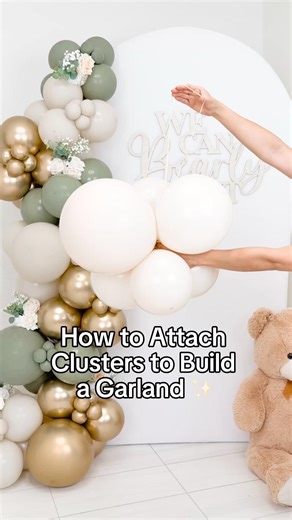 How to Attach Balloon Clusters to Build a Garland 🎈
