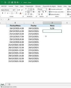 Excel Made Easy: Extract the time from a date and time range.