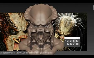 Mudbox 2018.2 铁血战士 雕刻