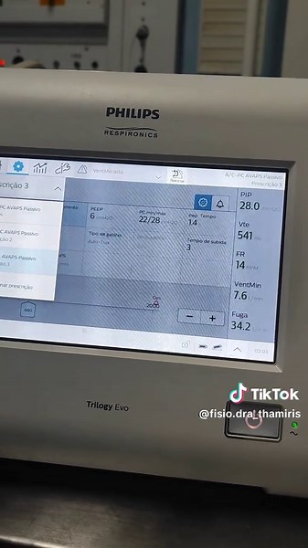 Fisioterapeuta / Thamiris Como desbloquear Trilogy EVO e como ligar Umidificação ativa. #fisioterapeutaintensivista #UTI #CTI #ventiladordomiciliar #respironics #trylogy #EVO #umidificacaoativa #desboqueiotrilogy