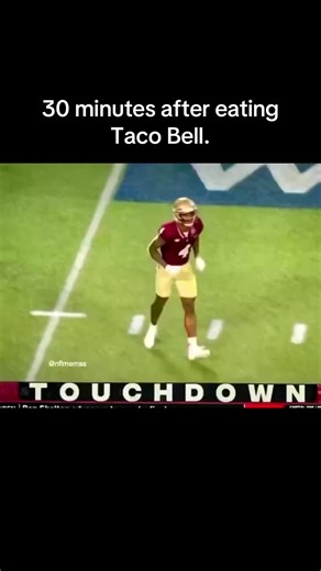 30 minutes after eating Taco Bell. #kingmoe #wutupdoe #undergroundmusic #northcarolina #football