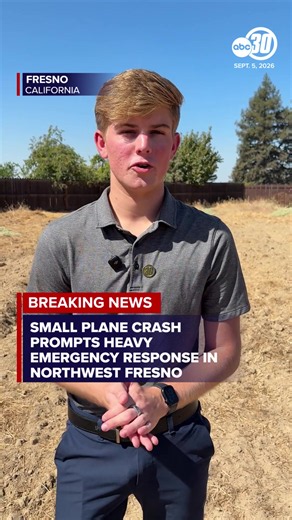 #BREAKING Emergency crews are responding to a small plane crash near Sierra Sky Park in northwest Fresno. The Fresno Fire Department says the plane crashed Saturday afternoon but could not confirm how the plane crashed. No additional information on any passengers has been provided. Multiple agencies, including Fresno Police, the Fresno Fire Department, PG&E, the Fresno County Sheriff's Office and the North Central Fire Department are on scene. According to PG&E's power outage map, at least 50 to
