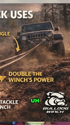 Winch Pulling Power: Master Snatch Blocks & Angles #shorts