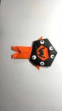 【ミャクミャク折り紙】ハロウィン 簡単 可愛い キャラクター 折り方 作り方 かんたん おりがみ #shorts