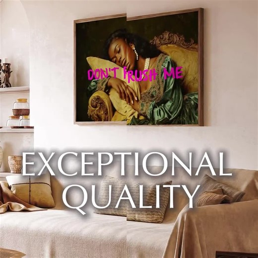 Black Woman Art Print: Funny Afrocentric Portrait, Bold Typography (digital Download) - Etsy