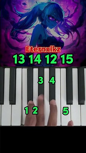 How to Play How to Play Eternxlkz: SLAY! on piano #shorts #piano #tutorial #slay