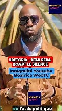 Afrique du sud Kemi Seba rompt le silence et confond ses détracteurs, Talon, Macron, Bénin, France