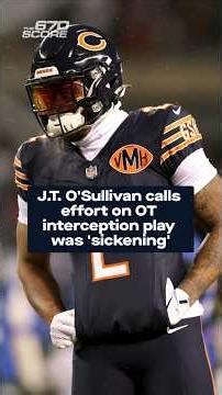 J.T. O'Sullivan blasts effort level of DJ Moore, Rome Odunze on Caleb Williams' fateful interception