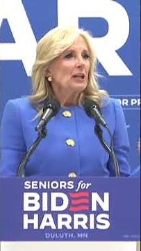 First Lady Dr. Jill Biden Touts Pres. Biden's Infrastructure Work At Campaign Event In Duluth, MN