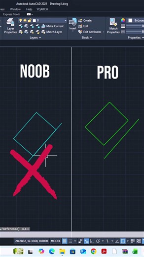AutoCAD tips & tricks #autocad #tutorial