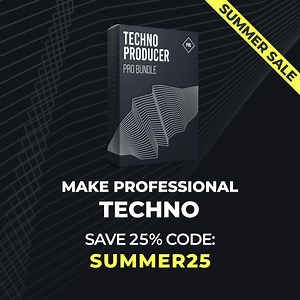 Summer Sale ☀️🎧 Th Pro Bundle for Ableton techno producers: This bundle includes everything you need to make professional, ready-to-release Techno / House tracks. 📈 Cut years off your learning curve in music production. Our tutors and producers share everything they know and every sound they build. The Premium Bundle contains: 🎞 12 Online Courses (lifetime access) 💾 23 Ableton project files 🎶 10 Sound Packs (100% royalty-free) Save 25% on the Pro Bundle with the code "SUMMER25" 💥 https://w