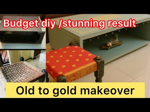 Old Table & Chowki → Luxury Look ✨ | Easy DIY Furniture Makeover