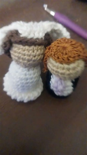 bride and groom figures that I made for my friends #wedding