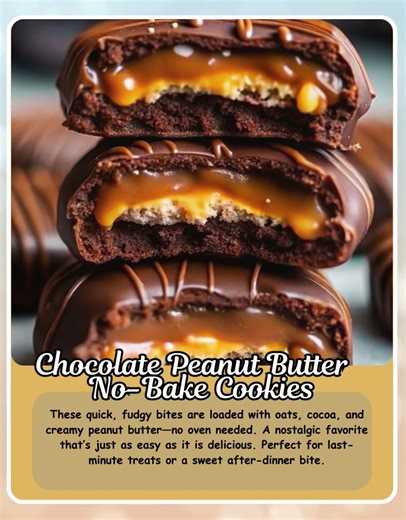 4.7K views · 30 reactions |  Chocolate Peanut Butter No-Bake Cookies...