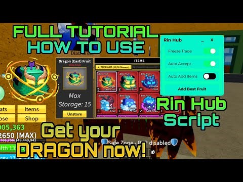 FULL TUTORIAL HOW TO GET MORE DRAGON!🤑|Rin Hub Script| BloxFruits | Freeze Trade | Trade Scam Script