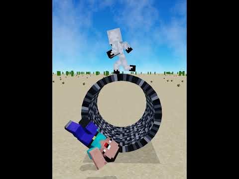Entity 303 was surprised by Herobrine's speed🤯
