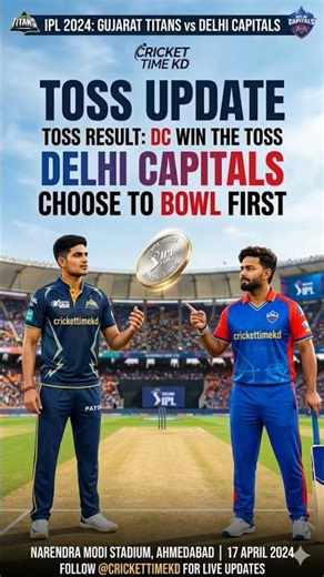 The Chase is On: DC Wins the Toss and Opts to Bowl!