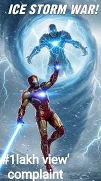 IRON MAN vs ICE STORM WARLORD ❄️⚡ | Frozen City Battle | Epic Superhero Fight #iron Man #shorts