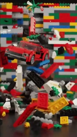LEGO Car Crash Test in Slow Motion!