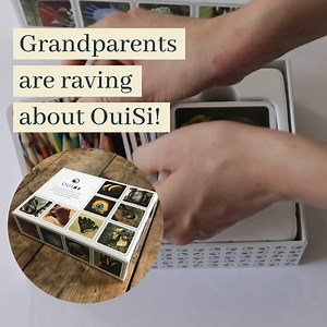 ⭐️⭐️⭐️⭐️⭐️ "This is a beautiful game and a strong cognitive exercise for old and young alike." - Kim M. (verified customer) Our interactive and cognitive game OuiSI ("We-See") gets you thinking in new and creative ways and is a calming alternative to screens. That's because visually connecting - "this reminds me of that" in photo form - is such a unique and creative exercise for the brain, regardless of age. Get your set today at https://shop.ouisi.co.uk/ | OuiSi