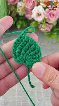 Wow Amazing💯👌Make a Beautiful Leaf Crochet Strap | Hair Band or Bag Handle Idea.#crochet #lifestyle