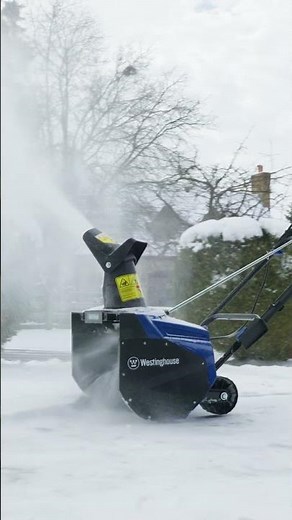 New Electric Snow Blower Really Throws the Snow - #snowblower #snow