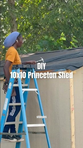 Building a 10x10 Princeton shed kit from Home Depot. #diy #diyprojects #Princetonshed #shedassembly