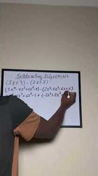 Subtracting polynomials is easy. #mathforkids #confidencemathematics #education #maths #algebra