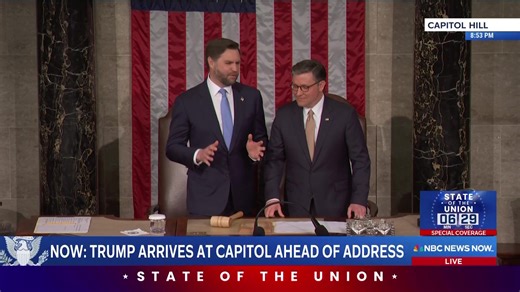 LIVE: President Trump delivers State of the Union address. https://nbcnews.to/4aD6X4Q | NBC News