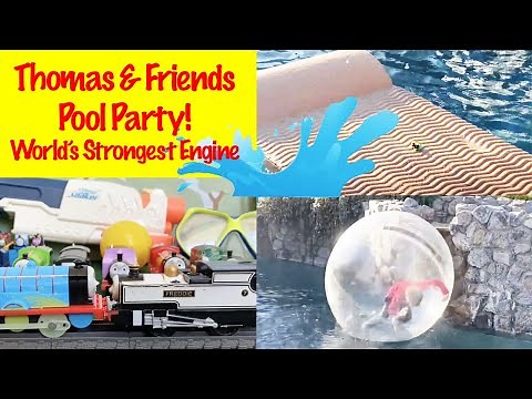 MINIS HAVE A POOL PARTY! | Thomas & Friends | World's Strongest Engine | Toy Trains for Kids