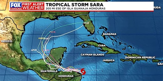 Tropical Storm Sara becomes the latest named Atlantic storm