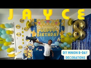 DIY Despicable Me Minions Birthday Decorations