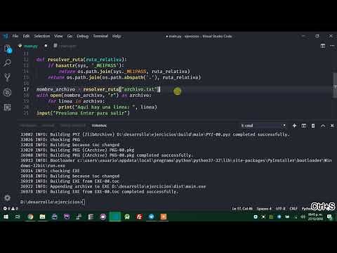 Empaquetar assets y script de Python con PyInstaller