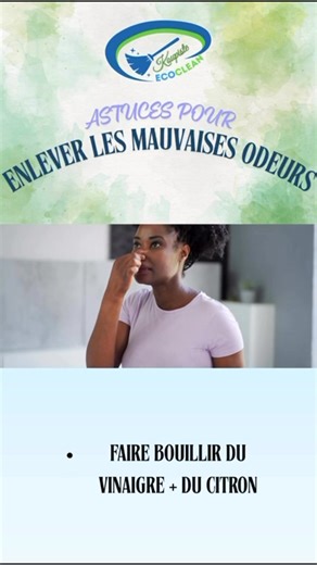 Le vinaigre blanc( acide acétique) a un pouvoir désodorisant naturel....