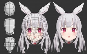 【3dmax人物建模】从拉box开始教你，制作二次元兔耳少女模型