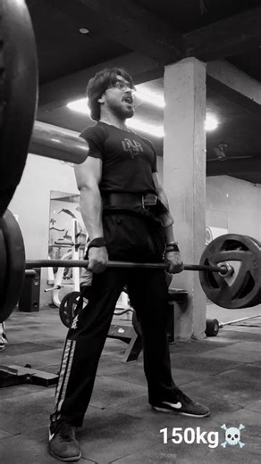 150 kg☠️#deadlift #hardwork #motivation #shots #youtube #bodybuilding