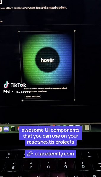 ACETERNITY NextJS UI Components for React Projects