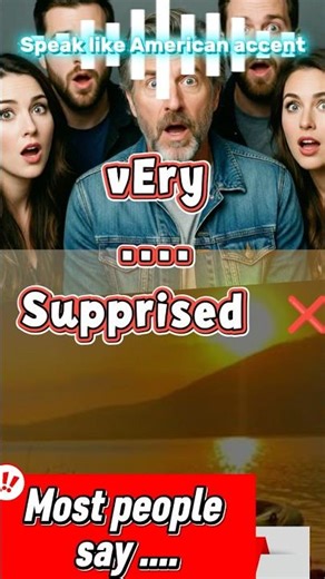 You sound unnatural if you say “I’m surprised” 😬 #americanaccent #fyp #foryou #realenglish