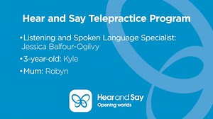 With the latest technology, we are continuing to support our families via Telepractice for Listening and Spoken Language therapy, as well as some of our group social skills programs – go team! A shout out to all of our families who have quickly adapted to these changing circumstances. Here is 3-year-old, Kyle, who has been receiving Telepractice for a number of years. This is a snapshot into a typical lesson for him. To find out more about our online services please visit our website: www.hearan