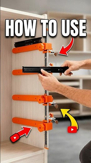 Install Drawer Slides PERFECTLY — No Measuring Required #fivalotools #diywoodworking #diy