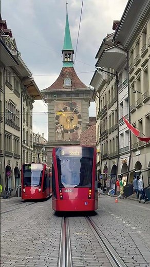 modern public transport in Bern 🇨🇭Switzerland
