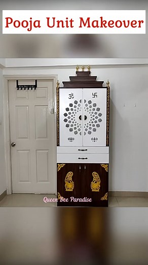 4.4K views · 29 reactions | Product Links & Youtube Links is in my bio!! @queenbeeparadisetamil Motion Sensor led Strip light review - Pooja Unit Surprise Makeover - அழகான பூஜை அறை பார்க்கலாம் #organizing #organization #declutter #organized #getorganized #organizedhome #homeorganization #organize #organizingtips #organizedlife #decluttering #organizer #homeorganizer #home #clutterfree #simplify | Queen Bee Paradise | Facebook