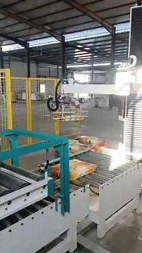 Automatic column robot 25kg bag palletizer machine palletizing system