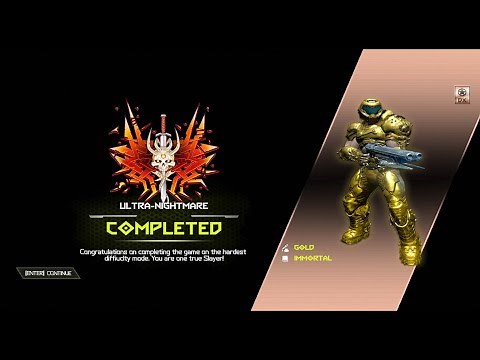 Doom Eternal - Getting the gold skin (Ultra-Nightmare final boss fight)