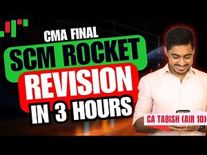 SCM Rocket Revision – 3 Hours Power Blast! 🚀 | CMA Final