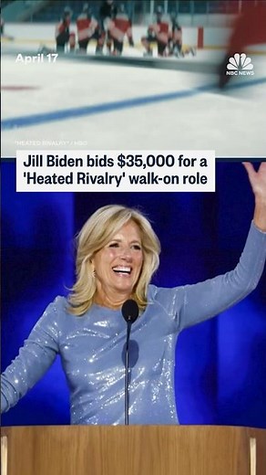 Jill Biden bids $35,000 for a 'Heated Rivalry' walk-on role