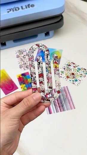 Custom jumbo paper clips/bookmarks with sublimation acrylic sheets 2 mm thickness #pydlife#bookmark