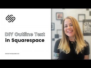How to create outlined text in Squarespace // Outline and offset text effects for Squarespace