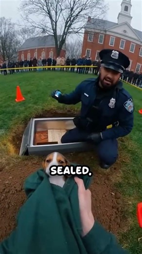 She trapped puppy in "time capsule" ceremony for views ⏰💔😰