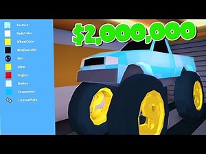 MAXING OUT THE MONSTER TRUCK ON ROBLOX JAILBREAK!!